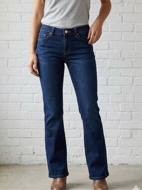 Cherry Blossom Dark Wash Bootcut Jeans | Stretch Denim | Kids Size 9